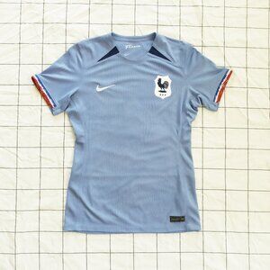 Nike Women's Soccer France Dri-Fit Jersery in Light Blue, Size S